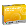 Vitamir (Витамир) "Аскорбиновая кислота с глюкозой "Квадрат-С" таблетки 0,6г фото