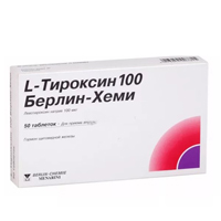 L-тироксин 100 Берлин Хеми таблетки 100мкг фото