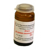 Фурацилиновая мазь мазь 0.2% 25г фото
