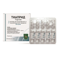 Тиаприд раствор для инъекций 50мг/мл 2мл фото