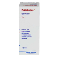 Клафоран порошок для приготовления инъекционного раствора 1г фото