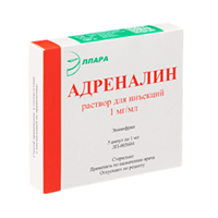 Адреналин раствор для инъекций 1мг/мл 1мл фото