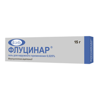 Флуцинар гель 0,025% 15г фото