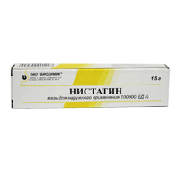Нистатин мазь 100000ЕД/г 15г фото