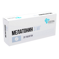 Мелатонин таблетки 3мг фото