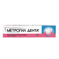 Метрогил Дента гель 10мг/г+0,5мг/г 20г фото