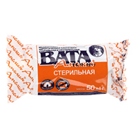 Вата стерильная медицинская хирургическая "Амелия" 50г фото