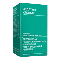 Седатал-клиник гранулы гомеопатические 50г фото