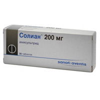 Солиан таблетки 200мг фото