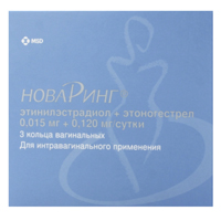 НоваРинг кольцо вагинальное 0,015мг+0,120мг/сутки фото