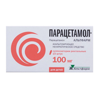 Парацетамол-Альтфарм суппозитории 100мг фото