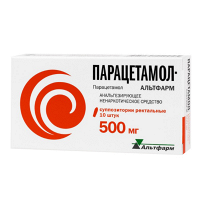 Парацетамол-Альтфарм суппозитории 500мг фото