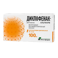 Диклофенак-Альтфарм суппозитории 100мг фото
