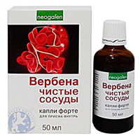 Неогален. Вербена - чистые сосуды. Капли Форте жидкость 50мл фото