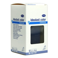 Бинт "Idealast color cohesive" среднераст. когезивн. голуб.10см х 4м фото