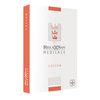 Гольфы "Relaxsan Medicale" "Cotton с хлопком" (арт. М2050A) 2 класс компрессии открытый носок цвет черный размер M фото