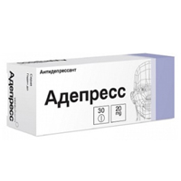 Адепресс таблетки 20мг фото