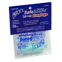 Беруши "MackS" "SafeSound" противошумные пенопропиленовые (пара) фото
