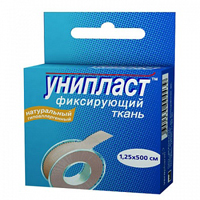 Лейкопластырь "Унипласт фиксирующий" на основе натуральной ткани 1,25 х 500см фото