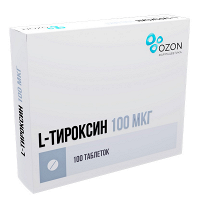 L-Тироксин таблетки 100мкг фото