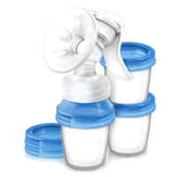 Молокоотсос "Philips AVENT" Natural ручной с системой хранения молока SCF330/13 фото