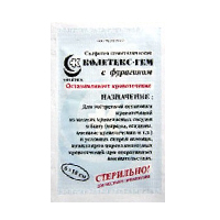 Салфетки гемостатические "Колетекс-ГЕМ" с липкими краями 10х14см фото
