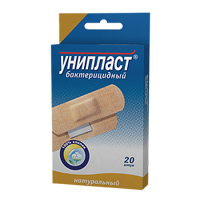 Лейкопластырь "Унипласт бактерицидный" натуральный 1,9см х 7,2см фото
