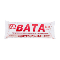 Вата медицинская гигроскопическая хирургическая 250г фото