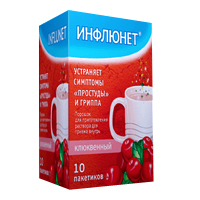 Инфлюнет порошок клюквенный 5г фото