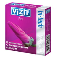 Vizit презерватив "Hi-tech" Fix с фиксирующим кольцом фото