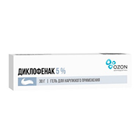 Диклофенак гель 5% 30г фото