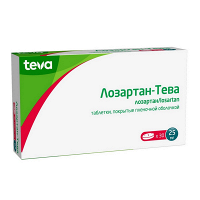 Лозартан-Тева таблетки 25мг фото
