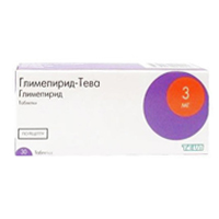Глимепирид-Тева таблетки 3мг фото