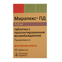 Мирапекс ПД таблетки 3мг фото