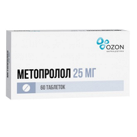 Метопролол таблетки 25мг фото