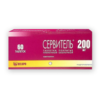 Сервитель таблетки 200мг фото