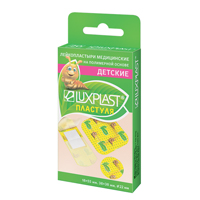 Лейкопластырь "Luxplast" Пластуля детские на полимерной основе набор (3 вида) фото