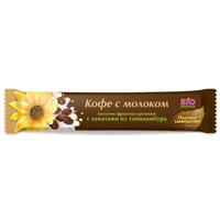 Батончик фруктово-ореховый Bio National "Кофе с молоком" с цукатами из топинамбура 40г фото