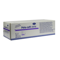Перчатки "Peha-soft" Nitrile нитриловые неопудренные размер L фото