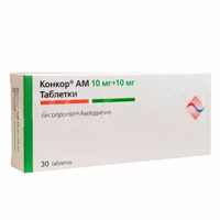 Конкор АМ таблетки 10мг+10мг фото