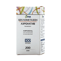 Беклометазон-аэронатив аэрозоль 100мкг/доза 200доз фото