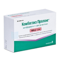 Комбоглиз Пролонг таблетки 1000мг+5мг фото