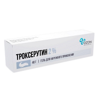 Троксерутин гель 2% 40г фото