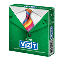 Vizit презерватив Color цветные ароматизированные фото