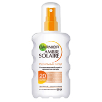 Спрей солнцезащитный "Ambre Solaire" "Идеальный загар" марки "Garnier" SPF20 200мл фото