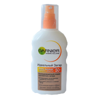 Спрей солнцезащитный "Ambre Solaire" "Идеальный загар" марки "Garnier" SPF50+ 200мл фото