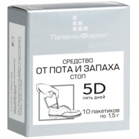 Галенофарм "5D Пять дней" средство от пота и запаха стоп порошок 1,5г фото
