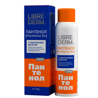 Librederm "Panthenol" спрей Пантенол с гиалуроновой кислотой 130г фото