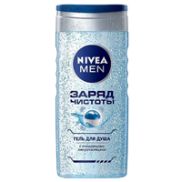 Nivea Men гель для душа Заряд чистоты 250мл фото