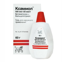 Ксамиол гель 500мкг/г+50мкг/г 60г фото